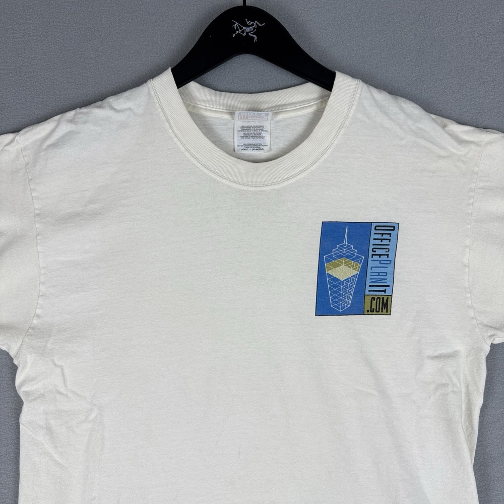 Vintage Hanes Website Promo Office Graphic T Shirt Mens XL Y2K Employee Work